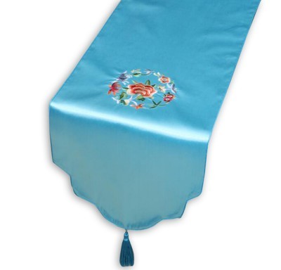 SKTR001 custom-made Chinese pastoral tablecloth style custom embroidery tablecloth style tablecloth tablecloth style tablecloth towel conference tablecloth tablecloth clothing factory tablecloth price back view